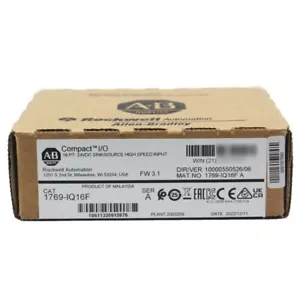 Factory Sealed 1769-IQ16F SER A CompactLogix 16 Pt 24VDC I/O Input Module New - Picture 1 of 2