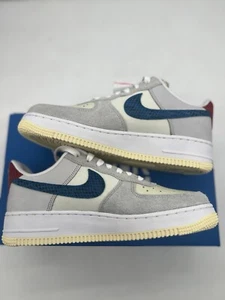 Nike Undefeated Air Force 1 Low SP 'Dunk vs AF1' Gray Blue White Red Grey Sz 6.5 - Picture 1 of 6
