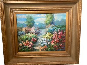 Maxwell signed oil painting on canvas with nice frame - Picture 1 of 7