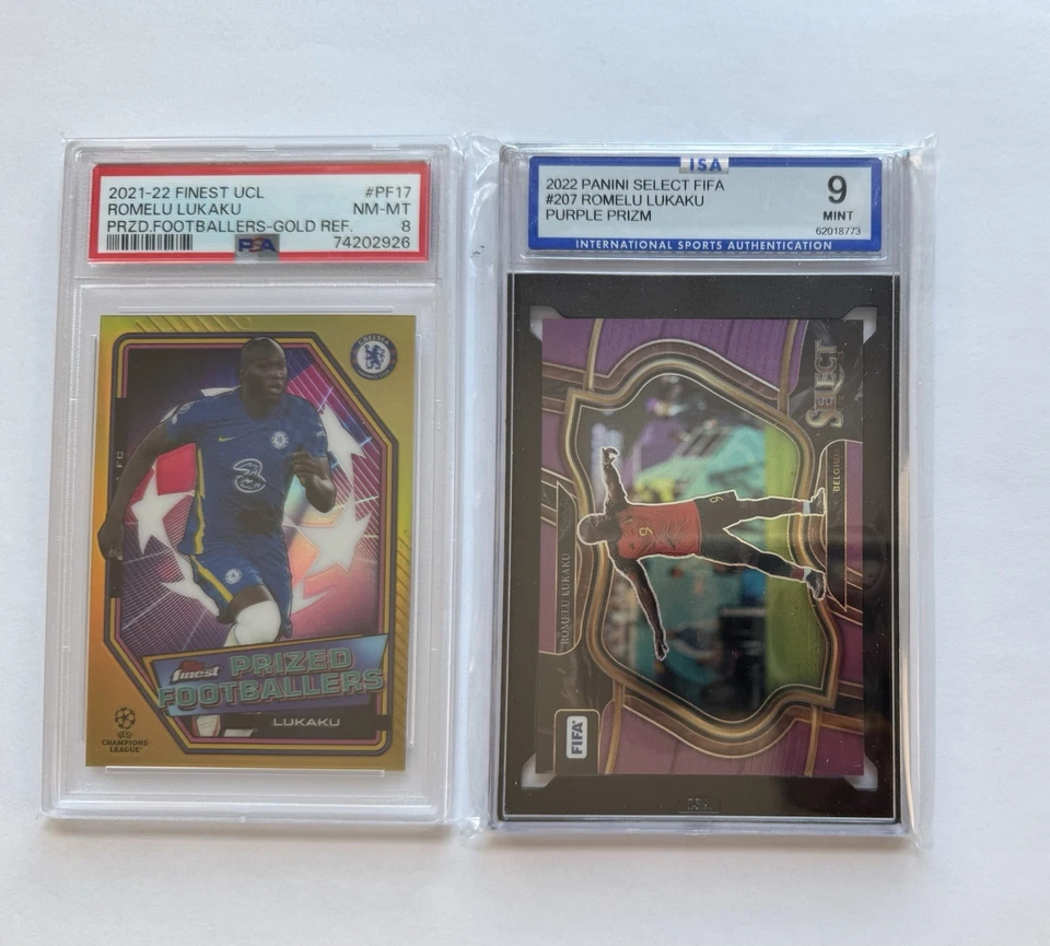 PSA 8 Lukaku /50 + ISA 9 Lukaku /75 - Image 1 of 1