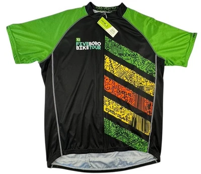 Primal Men’s Sport Cut Raglan Jersey TD Five Boro Bike Tour 2022 Sz 2XL NWT - Image 1 of 4