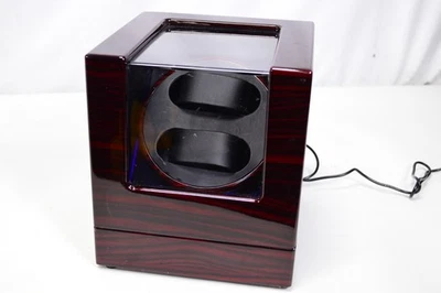Enrollador de reloj automático doble de madera de cerezo HiPai Foto 1 de 4