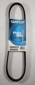 Dayco Serpentine Drive Belt Poly Rib 5040323 OEM 4PK0820 Quiet Design USA - Picture 1 of 5