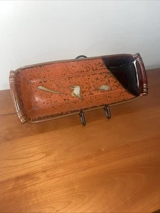 Decorative Studio Pottery Rectangular Serving Platter With Handles 14x5.5 Inches - Picture 1 of 8