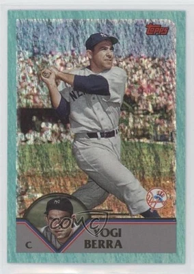 2023 Topps Archives 2003 Topps Aqua Sparkle Foil /75 Yogi Berra #299 HOF - Image 1 of 2