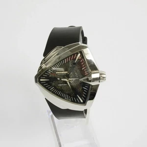 VENTURA XXL Auto H246551 Men's Black Watch Used Working F/S - Picture 1 of 11