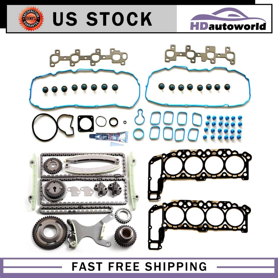 Conjunto de junta de cabeça para Nissan Frontier Pathfinder 4.0L bomba de água corrente de temporização 2009 - Imagem 1 de 1