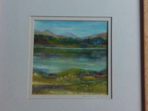 BEAUTIFUL SCOTTISH OIL PAINTING LOCH ECK . BY ANN B McCLINTOCK . M3670 - Picture 1 of 10