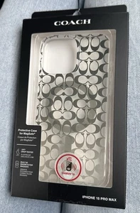 Coque Coach iPhone 15 Pro Max Compatible avec MagSafe Signature Ombre Deep Forest - Photo 1 sur 2