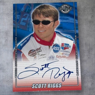 Scott Riggs CRAFTSMAN PACK PULLED signed card 2001 WHEELS AUTHENTIC AUTOGRAPHS - Image 1 of 2
