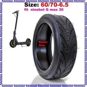 Neumático sin cámara Ninebot Max G30 60/70-6,5 + pegamento para scooter eléctrico 10x2,5-6,5 - Imagen 1 de 11