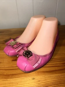 Kate Spade Women’s SZ 6M Ballet Flats Slip On Leather Shoe Deep Pink Fontana - Picture 1 of 18