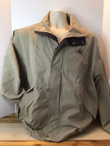 Page & Tuttle Men’s Jacket Pioneer Seed Branded Golf Windbreaker Olive Large NWT - Picture 1 of 12