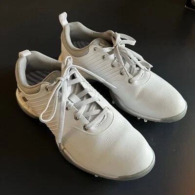 Zapatos de golf Adidas Adipower 4orged blancos/plateados para mujer talla 6 Foto 1 de 4