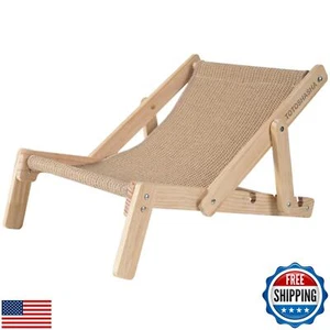 TOTOSHASHA Cat Lounger with Sisal Mat, Four Heights Adjustable, Lounge Chair - Picture 1 of 5