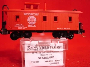 KD 51030 SEABOARD 'TAKE A TIP BE SAFE TRIP' 34' Wd Caboose #5216 'NEW' N-SCALE - Picture 1 of 3