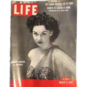 Life Magazine March 17th 1952 Prettiest Showgirl On Broadway Eisenhower Chaplin