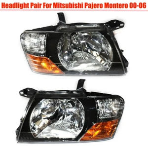 NEW For 2000-2006 Mitsubishi Pajero Montero Left&Right Set Headlights Headlamps - Picture 1 of 12