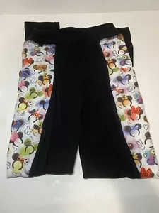 Barker Basics Black leggings kids L/XL (Size 7-10) Disney Mickey Minnie & More - Picture 1 of 7