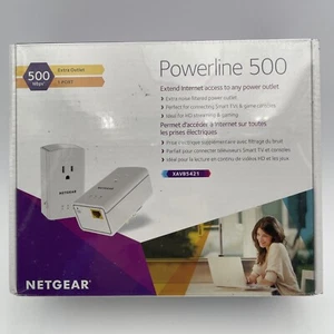 NEW ~ Netgear Powerline 500 Pass Thru 500 Mbps Xavb5421 - Photo 1/5