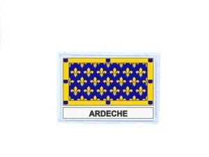 Patch Badge Printed Flag Ardèche Department - Picture 1 of 1