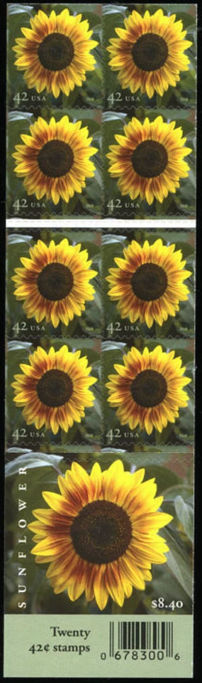 US #4347b MNH Booklet 2008 Sunflower - Image 1 of 1