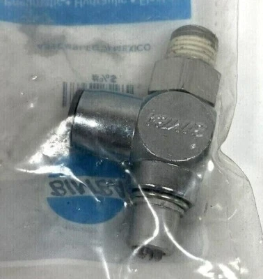 New BIMBA FQP4 Quik-Flo Control Valve (1/4” NPT - 3/8” OD Tube) 150 PSI - Image 1 of 3