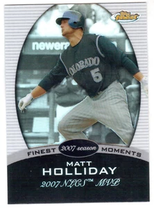 2008 TOPPS FINEST #8FM-MH MATT HOLLIDAY FINEST MOMENTS REFRACTOR - Picture 1 of 1