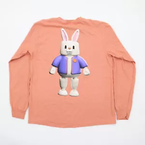 The Nations T-Shirt Herren Small Trap Bunny Skate Orange Langarm - Neu ohne Etikett - Bild 1 von 5