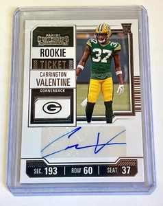 Packers Carrington Valentine Mint 2023 Panini Contenders Auto Autograph RC #174 - Picture 1 of 1