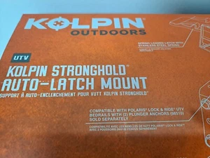 NEW IN BOX Kolpin Stronghold Auto Latch Mount - 30810, Black, Bracket Support - Picture 1 of 7