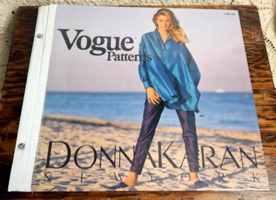 VOGUE DONNA KARAN Patterns Counter Catalogue Store Display June 1991 Vogue Book - Image 1 of 4