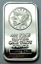 Sunshine Minting Inc.. Silver portant la marque Eagle 1 oz (environ 28.35 g) 999 FINE SILVER bar vintage rare