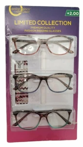 Design Optics by Foster Grant Limited Collection Reading Glasses 3PK, +2.50 - Picture 1 of 2