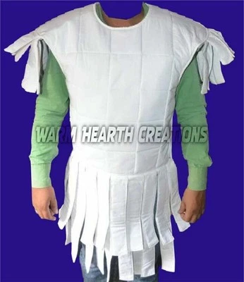 Armadura acolchada hecha a mano Subarmalis estilo romano Gambeson para LARP y SCA | Rojo/Beige Foto 1 de 3