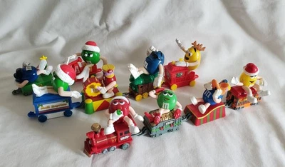 Juego Tren Navidad Navidad Vintage 10 Piezas M&M's Foto 1 de 4