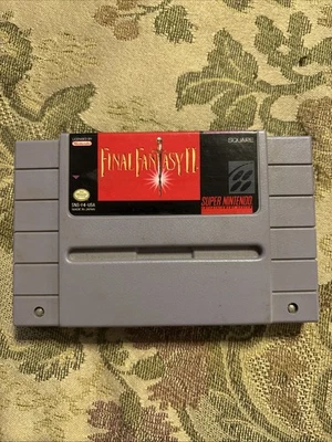 Final Fantasy II 2 (Super Nintendo SNES, 1991) Authentic Tested !! - Image 1 of 3
