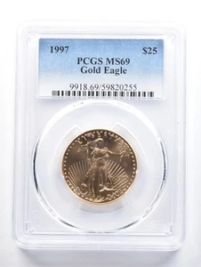 1997 $25 American Gold Eagle 1/2 Oz Gold MS69 PCGS *0907 - Picture 1 of 3