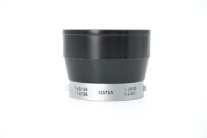 Leica Leitz 12575N Cappuccio in metallo originale per obiettivo 90mm/135mm - Foto 1 di 4