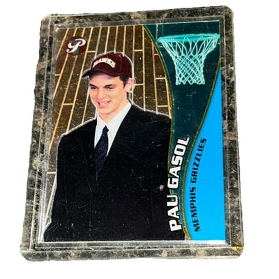 Tarjeta de novato cromada Pau Gasol Topps 2001 tarjeta de baloncesto RC NBA Memphis Grizzlies Foto 1 de 4