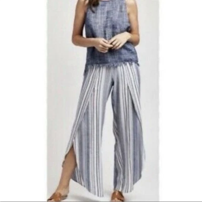 DREW Tulip Split Pull On Pants Blue Size Medium - Image 1 of 4