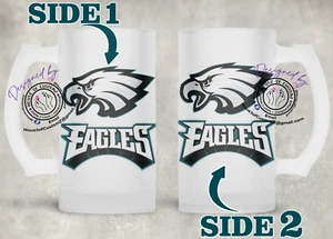 Philadelphia Eagles Frosted Beer Mug 16oz - Picture 1 of 1