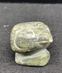 First Nations Yukon Canada Hand-Carved Stone Eagle Fetish Signed Native Carving - Picture 1 of 8