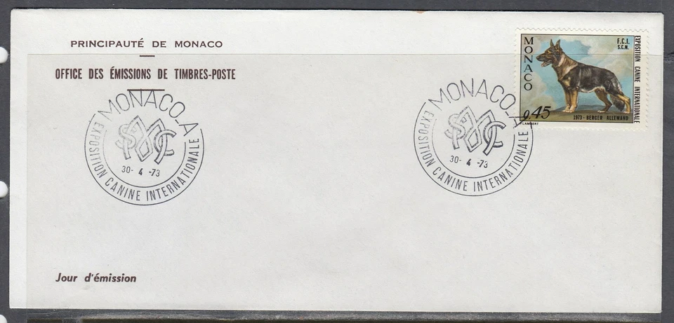 Monaco Scott 879 FDC - International Dog Show - Image 1 of 1