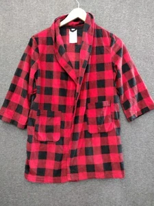 Wondershop Kids Buffalo Red Plaid Flannel Bathrobe Size 6 - Picture 1 of 13