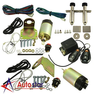 Nuevo kit de popper de puerta con manija afeitada de 80 lb para 2 puertas con controles remotos - Fácil instalación - Imagen 1 de 12