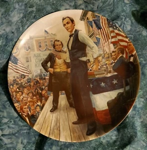 Placa Lincoln-Douglas 3ª edición usada Lincoln Man of America M. Kunstler - Imagen 1 de 4