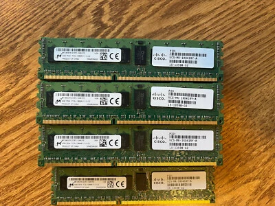 Cisco 15-13598-02 Micron 4GB PC3L-12800 DDR3-1600 RAM Memory - Image 1 of 2