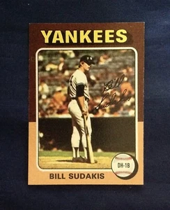1975 # 291 Bill Sudakis Yankees NM-MT FREE SHIP Fill Your Hi Grade Sets - Picture 1 of 2