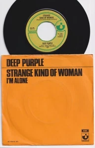 DEEP PURPLE * Strange Kind Of Woman * 1971 Dutch Orange 45 * Blackmore * - Picture 1 of 2